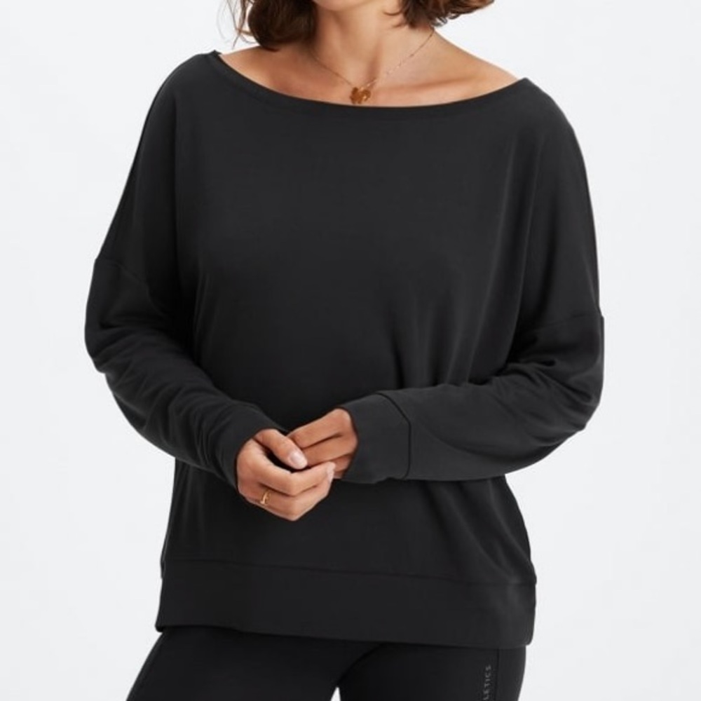 Fabletics Eco Sleek Knit Boat Neck Pullover